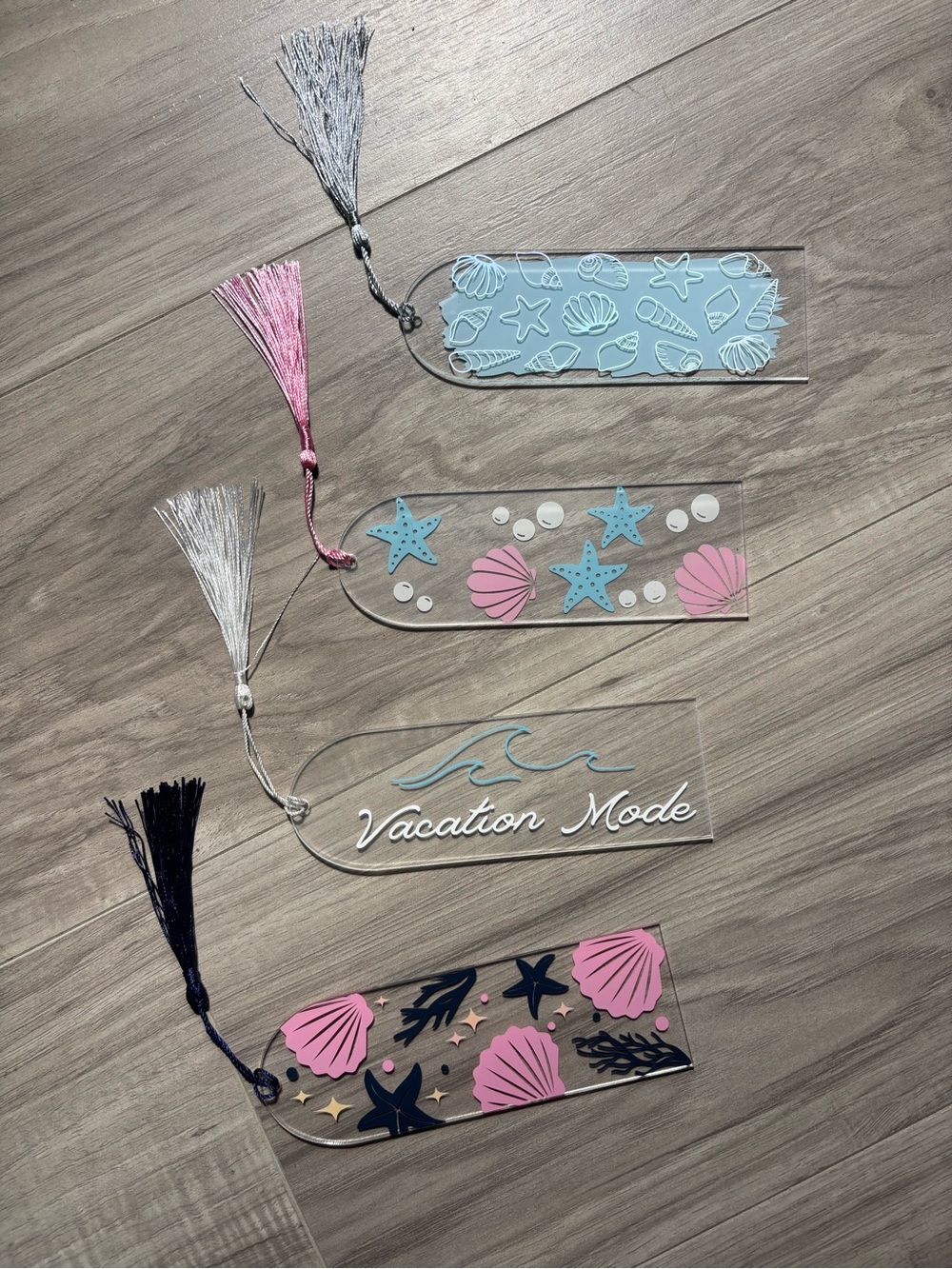 Coastal Acrylic Bookmark Set – Set of 4 🌊